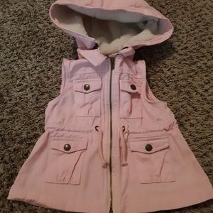 12M Cynthia Rowley Pink Jean Vest